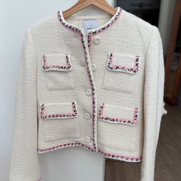 Mango Tweed Jacket - Picture 1 of 8